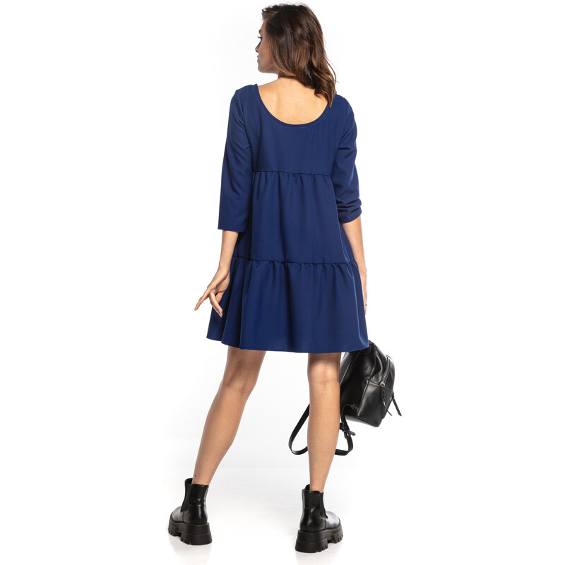 Tessita Woman's Dress T353 4 Navy Blue