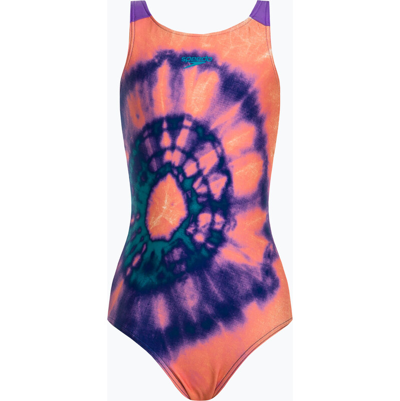 Speedo Placement Pulseback dětské jednodílné plavky barva 8