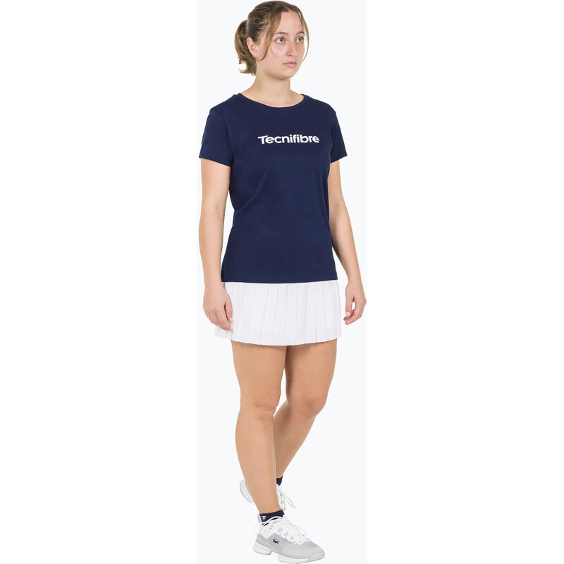Dámské tenisové tričko Tecnifibre Team Cotton Tee navy blue