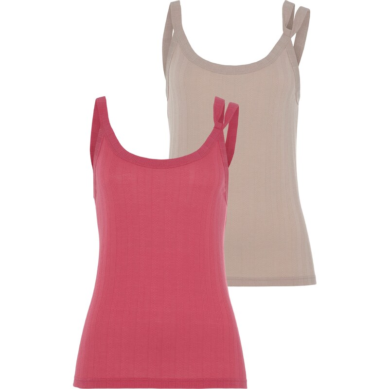 VIVANCE Top šedá / pink