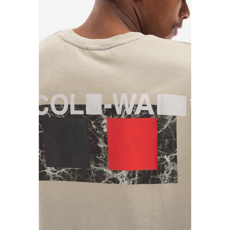 Bavlněné tričko A-COLD-WALL* Relaxed Cubist T-shirt ACWMTS097 COLD LIGHT GREY šedá barva