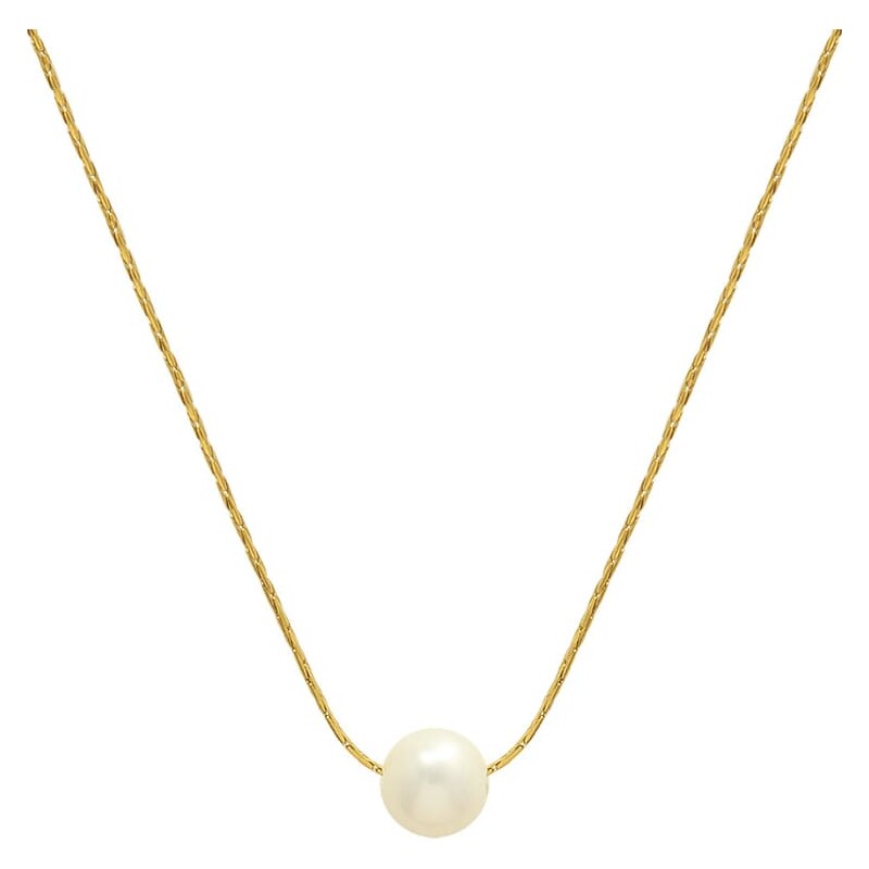 ORNAMENTI Pozlacený náhrdelník Pearl Ball gold