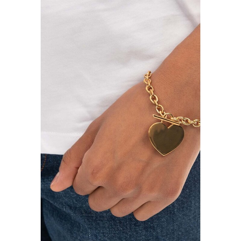 Náramek A.P.C. Bracelet Logo Coeur MEACC-M70725 GOLD