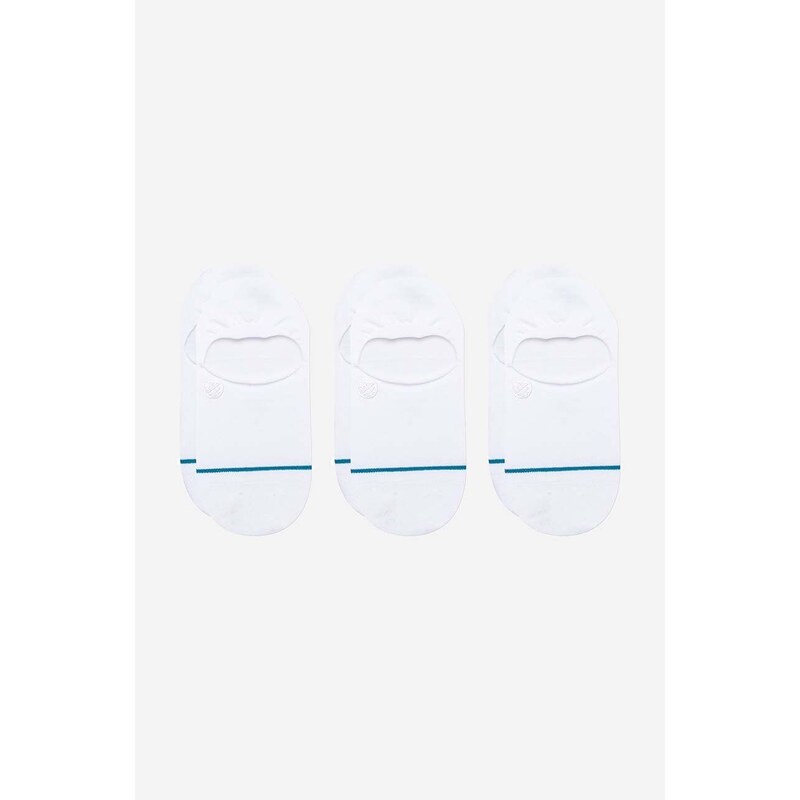 Ponožky Stance Icon No Show 3-pack pánské, bílá barva, A145A23ICO-WHT