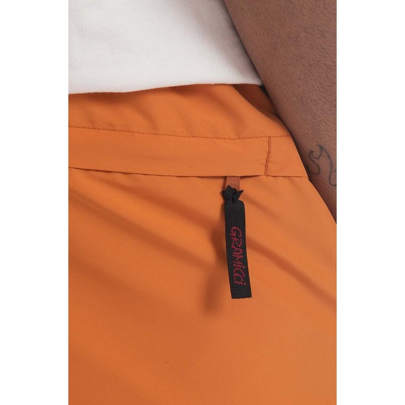 Kraťasy Gramicci Shell Packable Short pánské, oranžová barva, G2SM.P024-orange