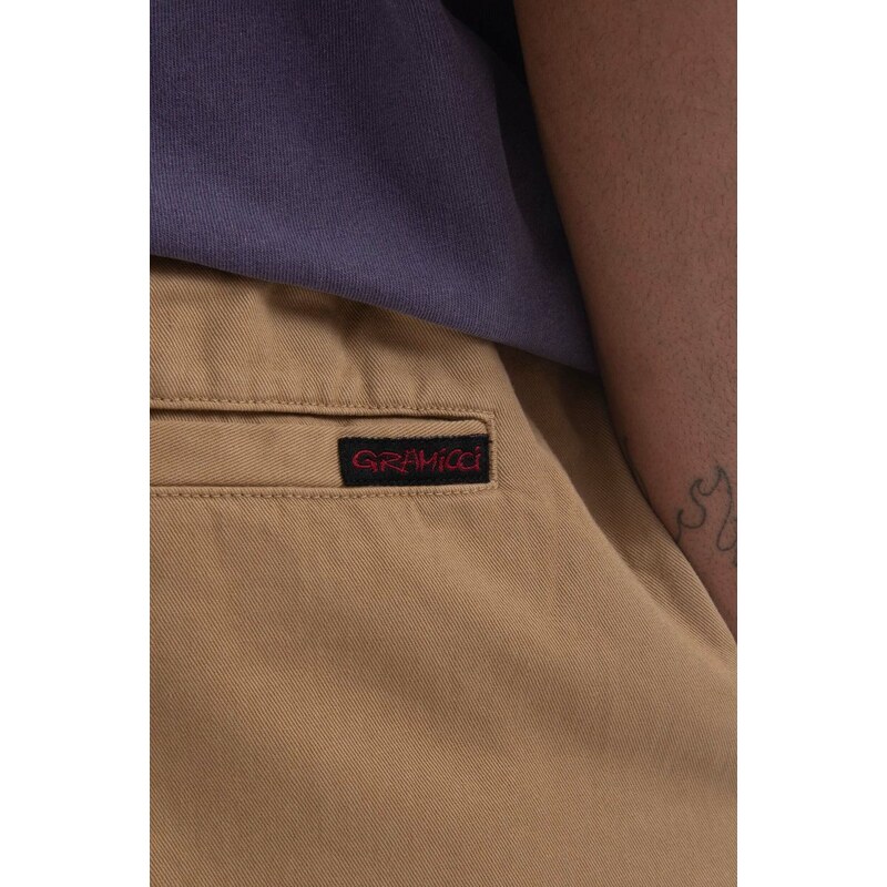 Bavlněné šortky Gramicci G-Short béžová barva, G101.OGT-purple