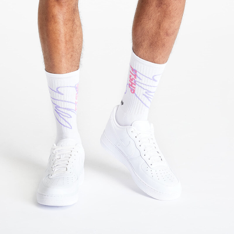 Pánské ponožky Footshop The Skateboard Socks White/ Pink