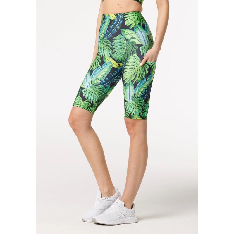 Bittersweet Paris Woman's Tropical Biker Shorts C-LPBS-Print BSP184