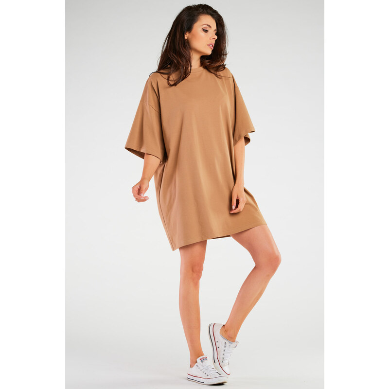 Infinite You Womans Dress M255 Beige