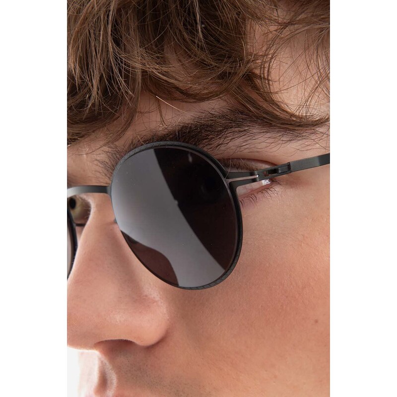 Sluneční brýle Mykita Nis pánské, černá barva, 10079888.BLACK-BLACK