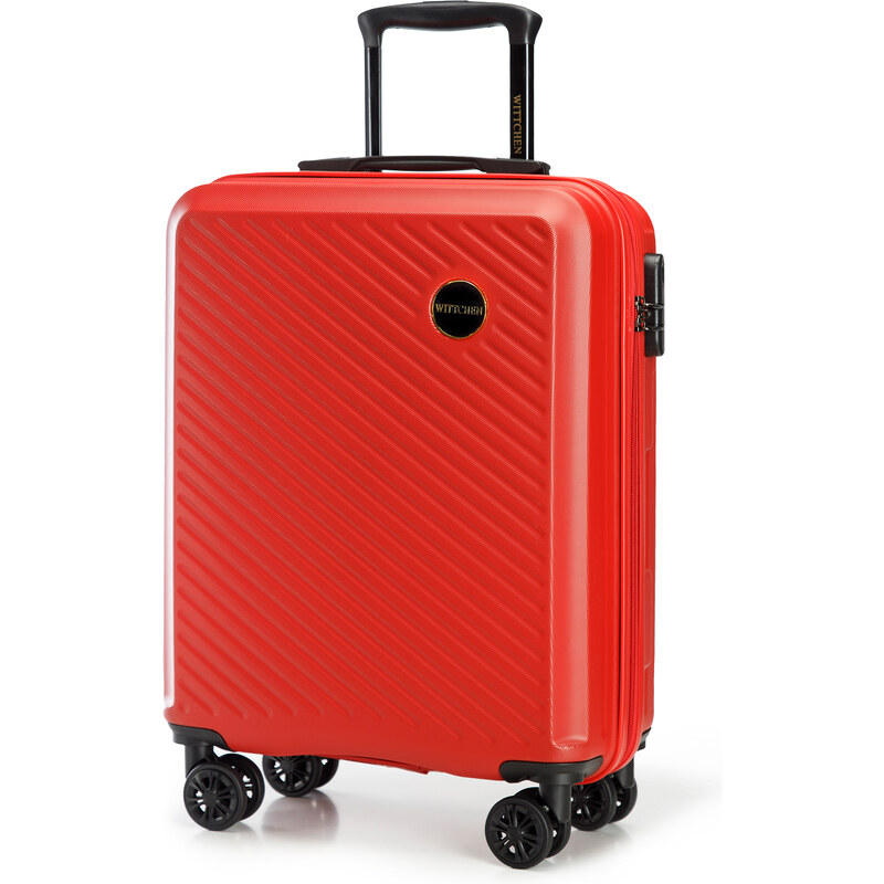 Kabinový kufr Wittchen, červená, ABS