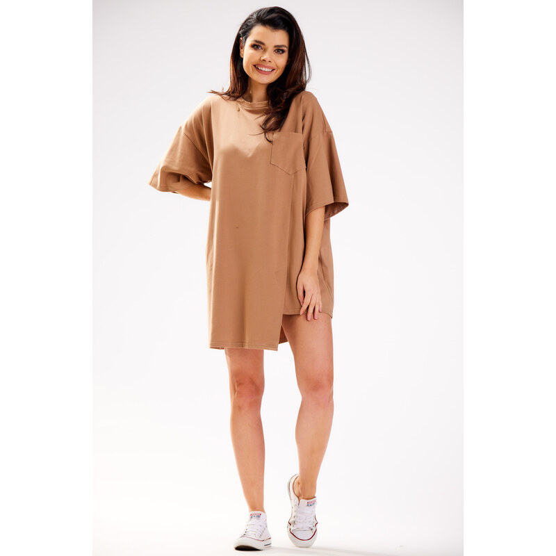 Infinite You Womans Dress M252 Beige