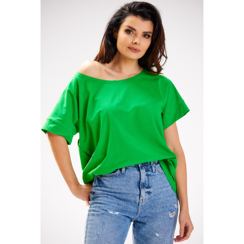 Infinite You Womans Blouse M254 Green