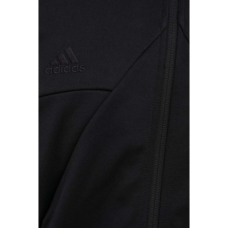 Mikina adidas pánská, černá barva, hladká, IM2894