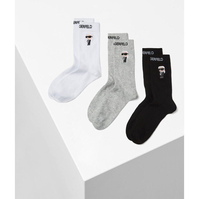 PONOŽKY 3-PACK KARL LAGERFELD K/IKONIK 2.0 SOCKS 3 PACK