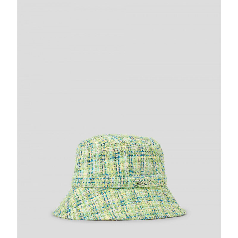 KLOBOUK KARL LAGERFELD K/SIGNATURE BUCKET BOUCLE