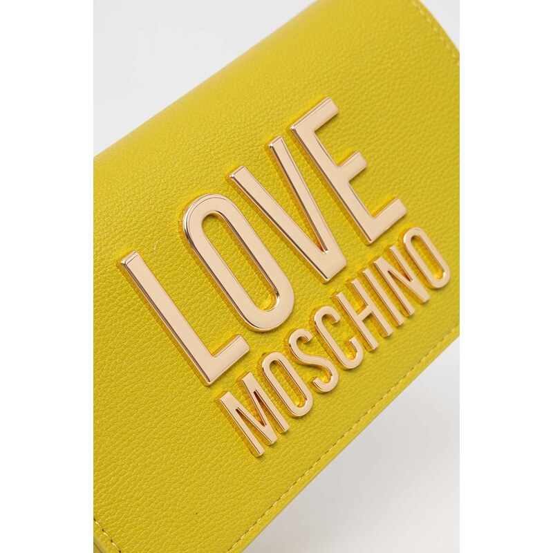 Peněženka Love Moschino zelená barva