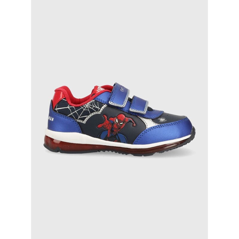 Dětské sneakers boty Geox x Marvel, Spider-Man tmavomodrá barva