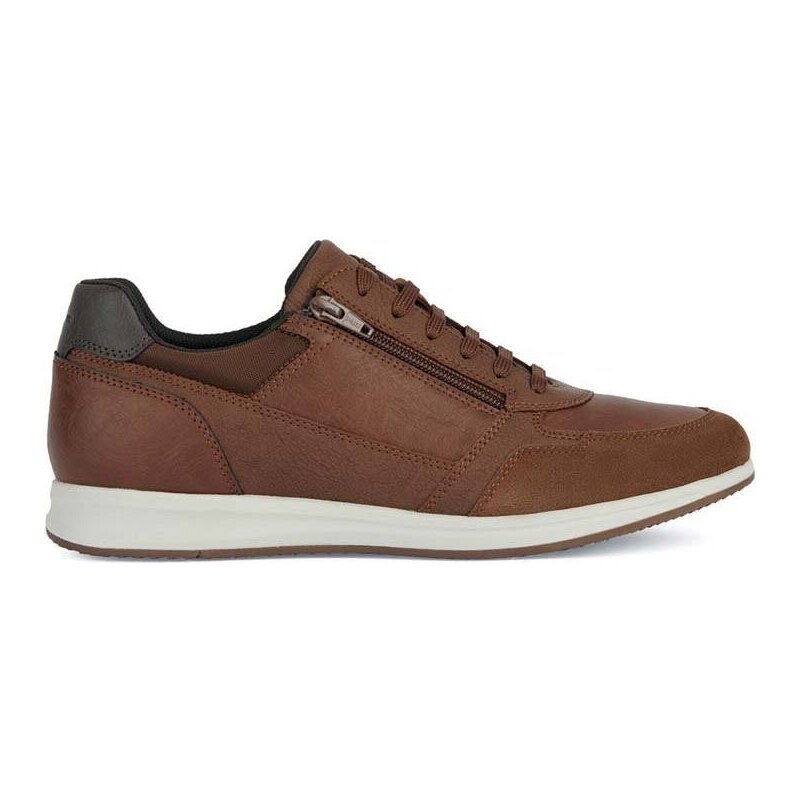 Kožené sneakers boty Geox U AVERY A hnědá barva, U35H5A 0PTEK C6001