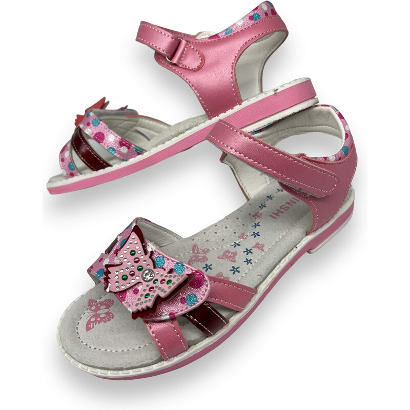 Linshi Dívčí sandály růžové barvy 06