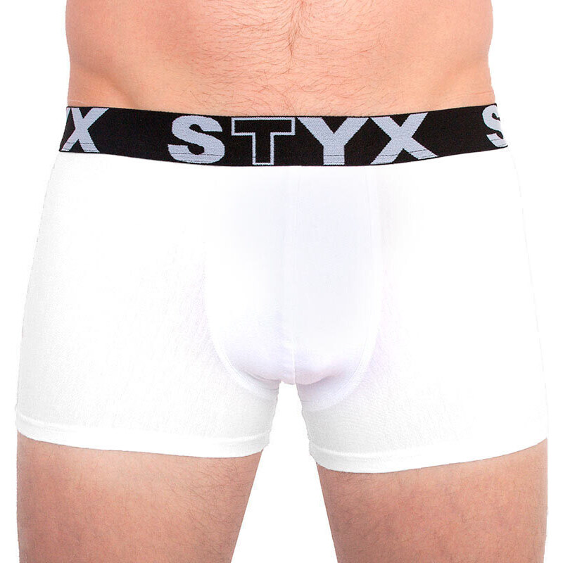 3PACK pánské boxerky Styx sportovní guma nadrozměr bílé (R10616161) 4