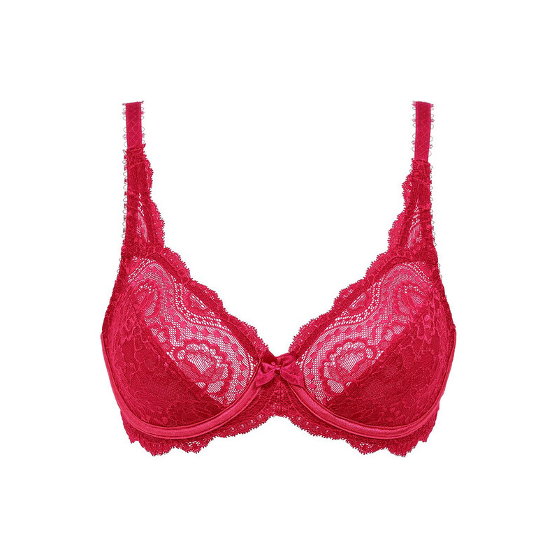 PLAYTEX FLOWER ELEGANCE - UNDERWIRE BRA - Women's bra with bones - dark red