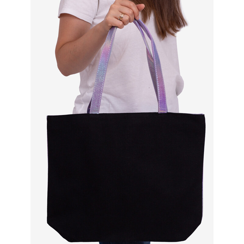 Shelvt Large fabric bag for women purple Shelovet