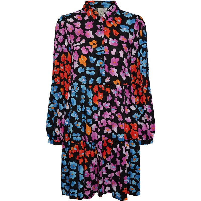 YAS Košilové šaty YASALIRA světlemodrá / orchidej / oranžová / černá 85132096