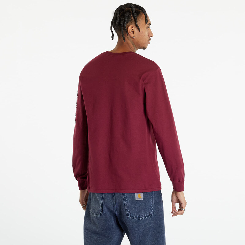 Pánské tričko Thrasher Barbed Wire Longsleeve Maroon