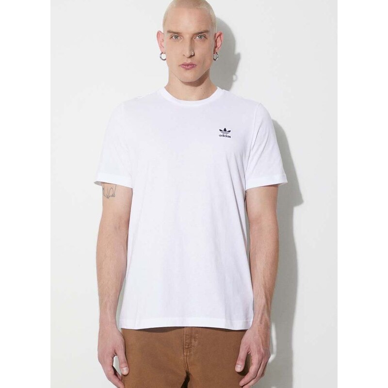 Bavlněné tričko adidas Originals bílá barva, s aplikací, IA4872-WHITE