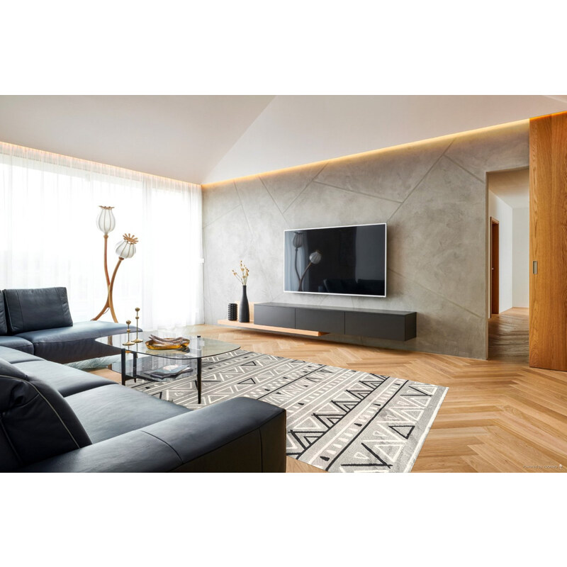 Berfin Dywany AKCE: 80x150 cm Kusový koberec Alfa New 7207 Grey - 80x150 cm