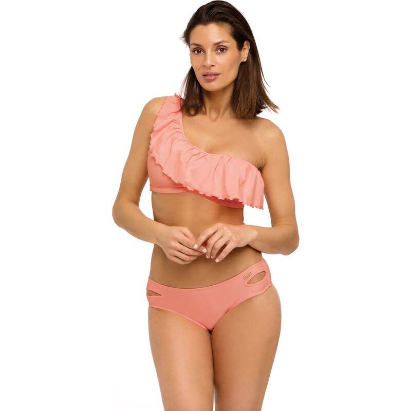 MARKO COLLECTION Meruňkové bikiny s volánem Sharon Allegra M-539