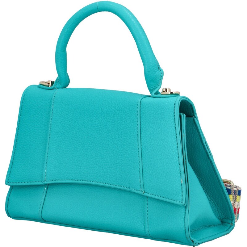 MaxFly Elegantní dámská koženková kabelka do ruky Lokera, výrazná modrá