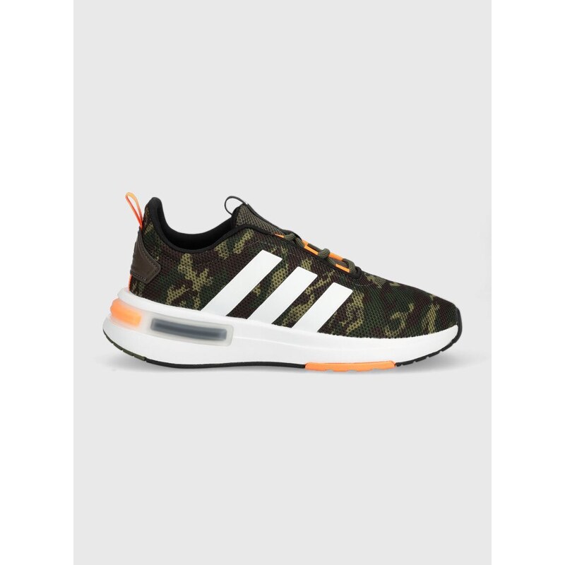 Dětské sneakers boty adidas RACER TR23 K zelená barva