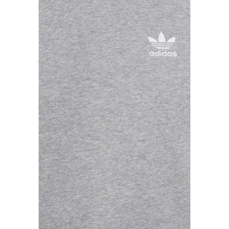 Mikina adidas Originals Trefoil Essentials pánská, šedá barva, melanžová, IM4537