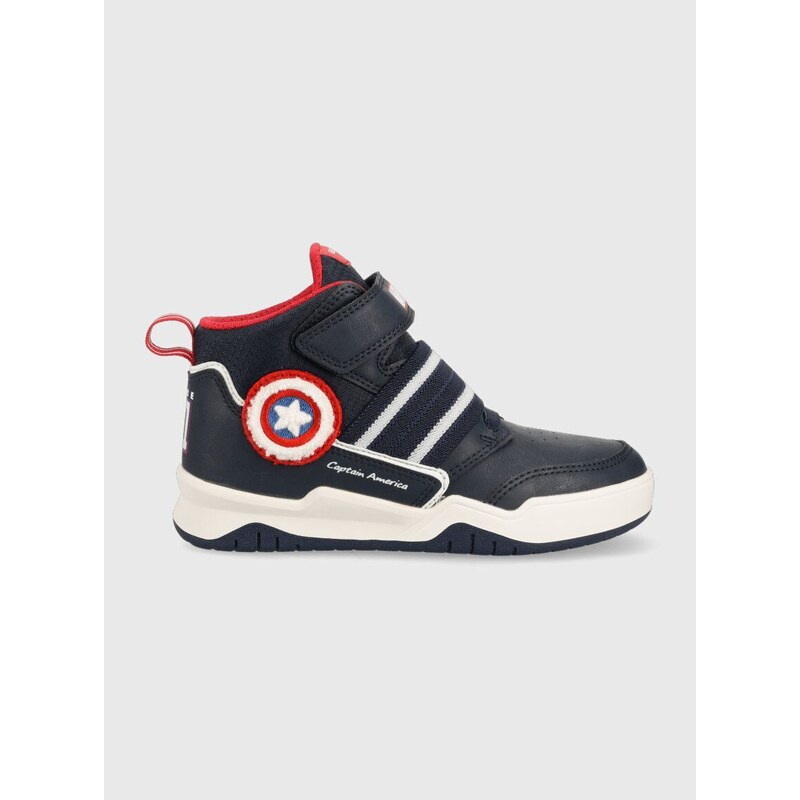 Dětské sneakers boty Geox x Marvel tmavomodrá barva