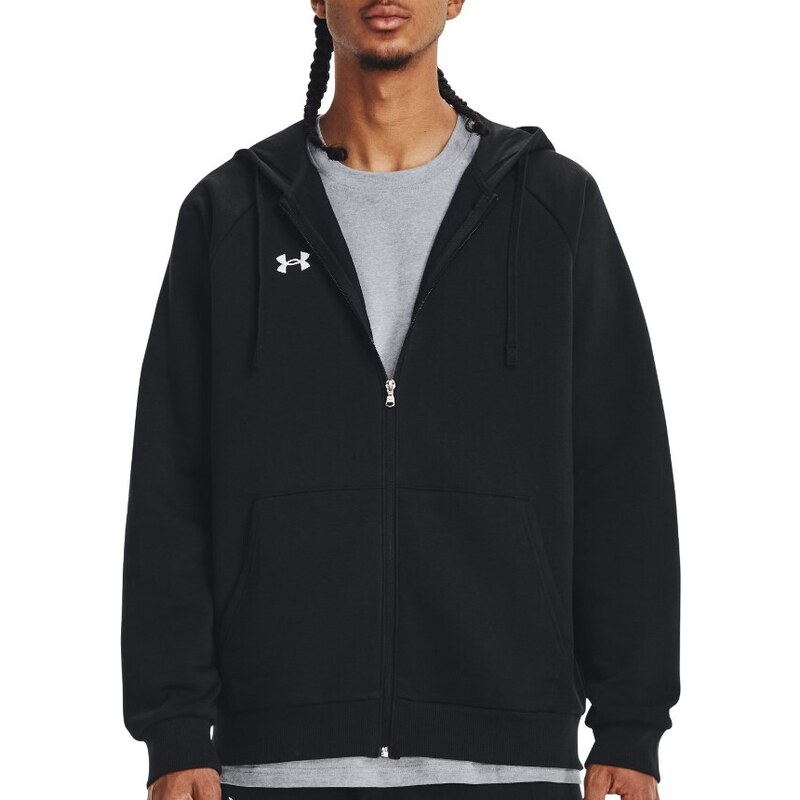 Mikina s kapucí Under Armour UA Rival Fleece FZ Hoodie-BLK 1379767-001