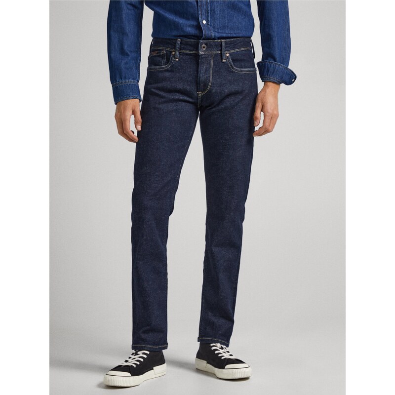 Tmavě modré pánské slim fit džíny Pepe Jeans Hatch - Pánské