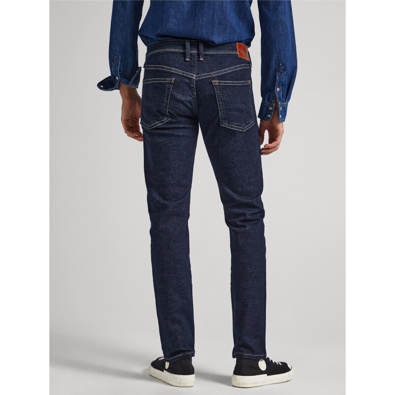 Tmavě modré pánské slim fit džíny Pepe Jeans Hatch - Pánské