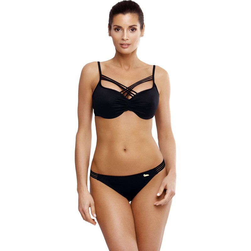 MARKO COLLECTION Černé bikiny s černými pásky Electra Nero M-542