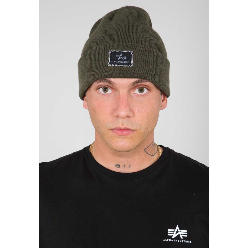 Alpha Industries Čepice X-FIT BEANIE dark green 83820915