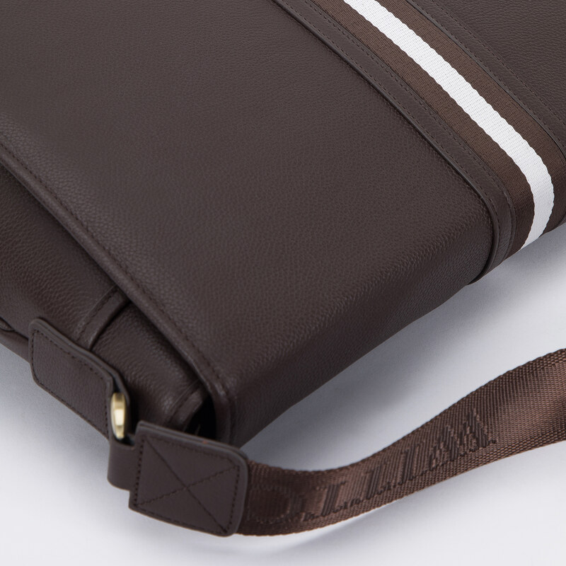 Pánská kožená taška na notebook 15,6" Wittchen, tmavě hnědá, přírodní kůže