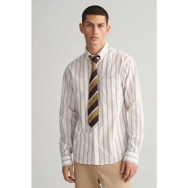 KOŠILE GANT REG UT POPLIN STRIPE SHIRT bílá M