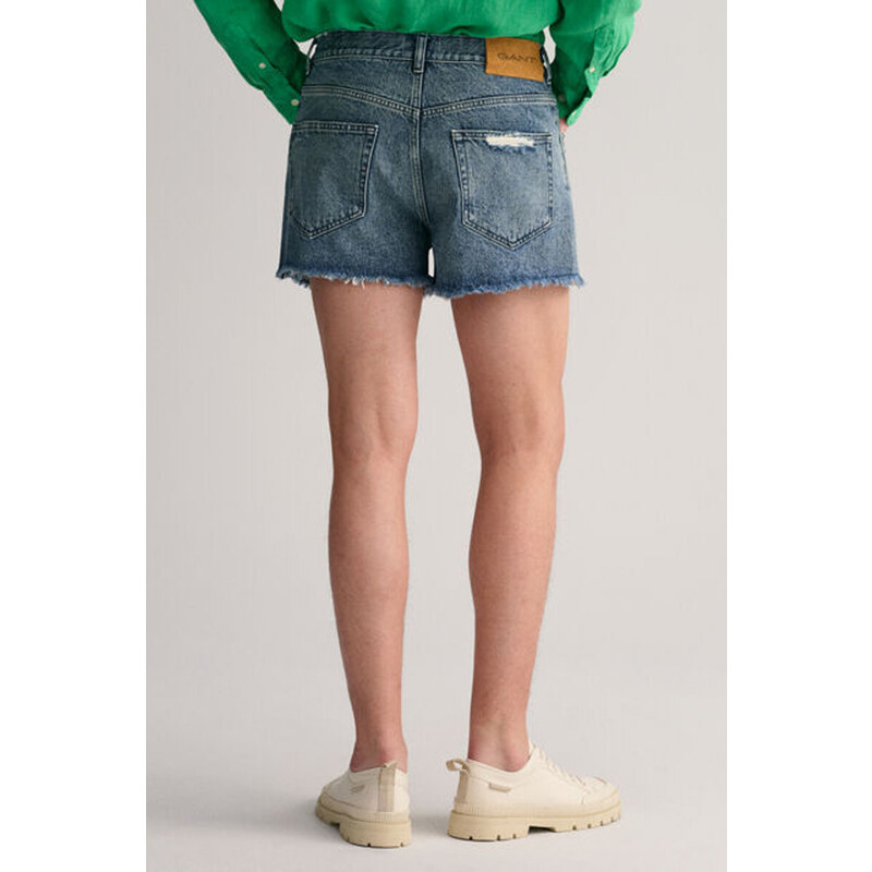 ŠORTKY GANT RAW HEM JEANS SHORTS modrá 31