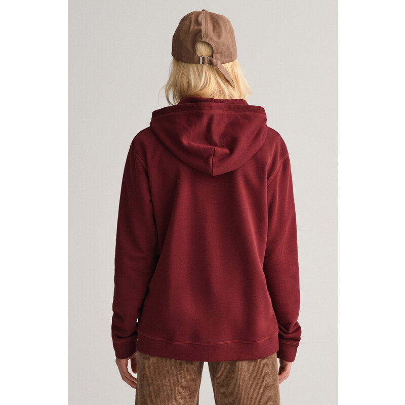 MIKINA GANT RELAXED FULL ZIP SWEAT HOODIE fialová 122/128