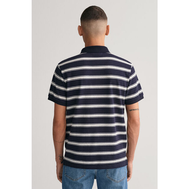 POLOKOŠILE GANT STRIPE SS POLO modrá S