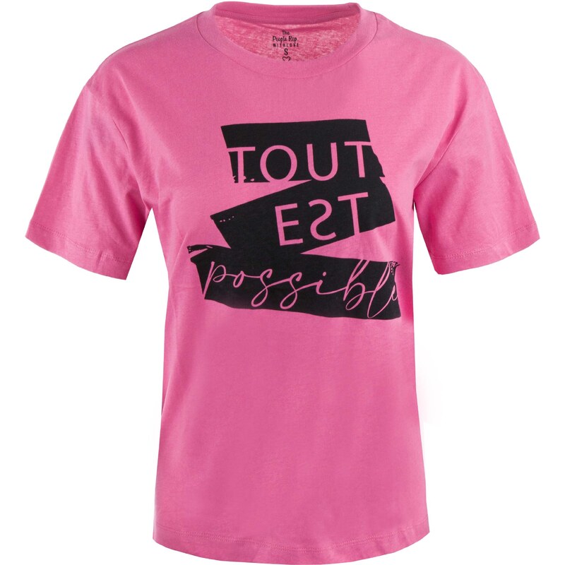Dámské triko THE PEOPLE REP. Minerva fuchsia S 109630769