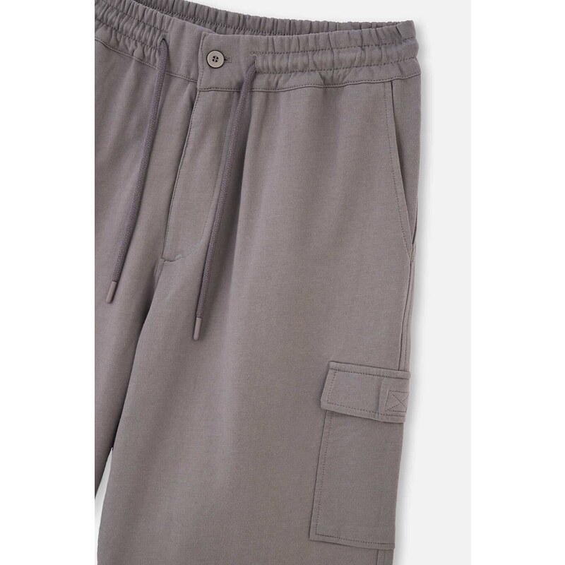 Dagi Gray Cargo Shorts with Pocket