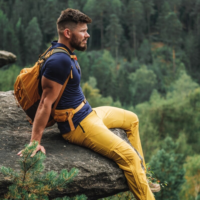 Pánský outdoorový outfit HOSIO žlutá