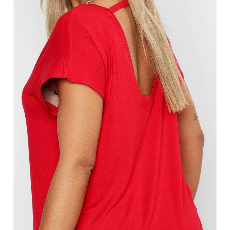 Červené šaty Boohoo, velikost 54